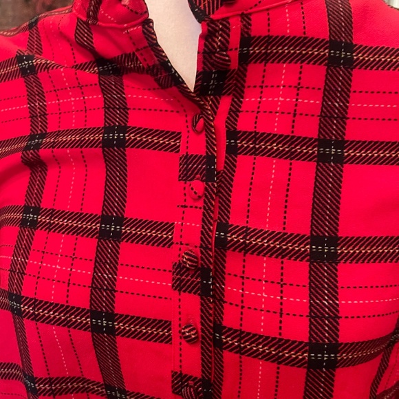 NWT Woodland Red Paid Lorna Shift Mini Dress by SugarLips - Picture 5 of 9